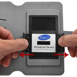 Etui Universel S porte-carte à rabat latéral Couleur Noir pour HaierPhone L32