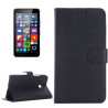 Etui Portefeuille Support Couleur Noir pour Nokia Microsoft Lumia 640 XL