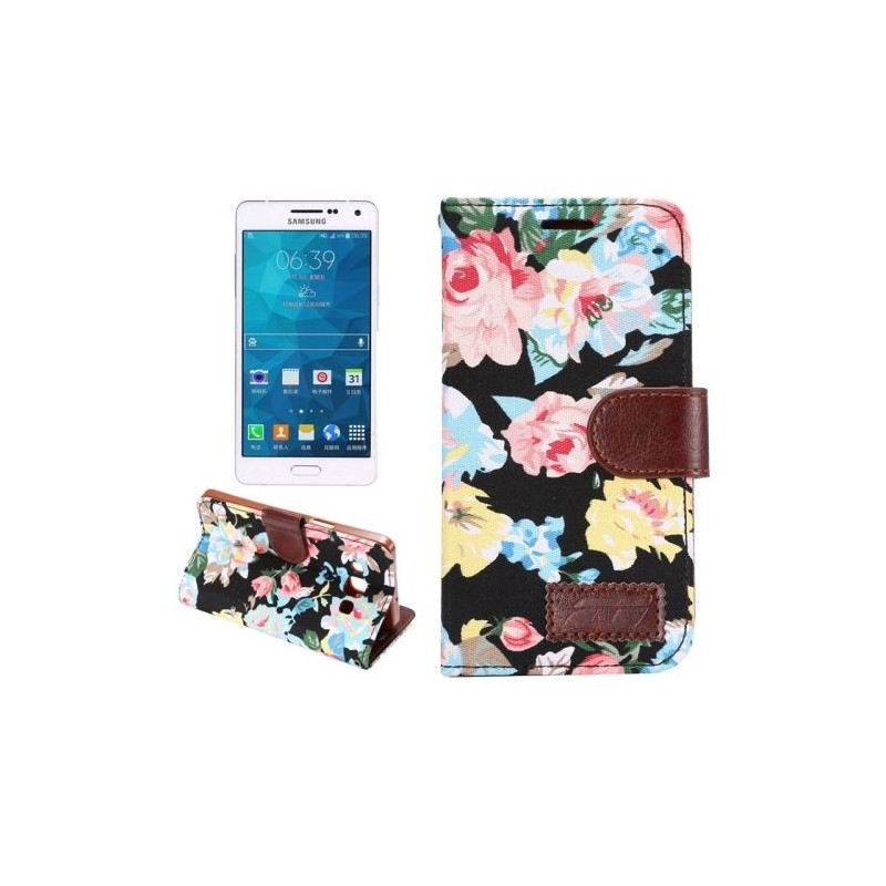 Etui Portefeuille de Protection et Support Motif pour Samsung Galaxy Core Prime