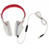 Casque Headphone Stéréo Blanc pour Smartphone Apple, Sony, Samsung, Wiko