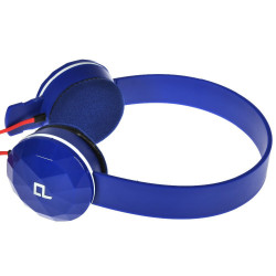 Casque Headphone Stéréo Bleu pour Smartphone Apple, Sony, Samsung, Wiko