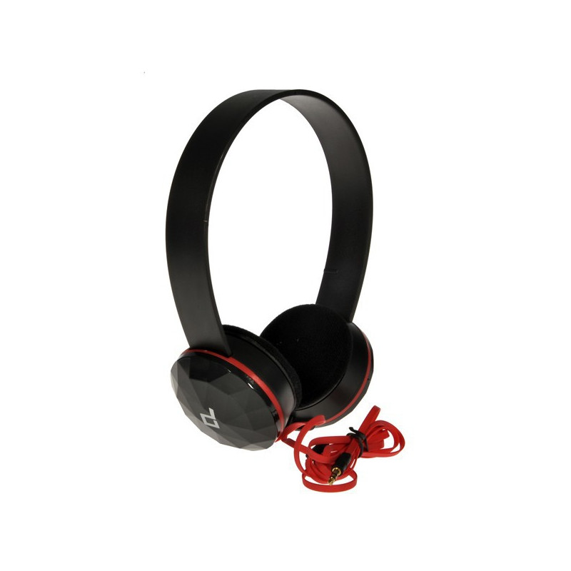 Casque Headphone Stéréo Noir pour Smartphone Apple, Sony, Samsung, Wiko