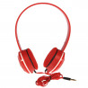 Casque Headphone Stéréo Rouge pour Smartphone Acer, Archos, Logicom