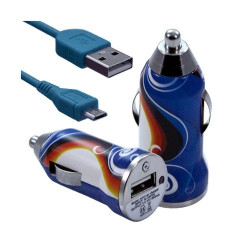 Chargeur maison + allume cigare USB + câble data CV15 pour Orange Rise 31,51 Dive 71 