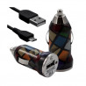 Chargeur maison + allume cigare USB + câble data CV02 pour EssentielB Connect 451, 503, 504, 551