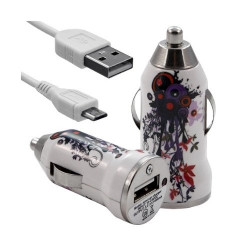 Chargeur maison + allume cigare USB + câble data HF12 pour Haier Voyage V3, V4, V5, G30