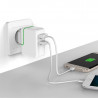 Chargeur Secteur 2 Ports USB Tablette Smartphone Apple, Samsung, Asus, Acer, Logicom, Wiko, LG, Kazam, Yezz