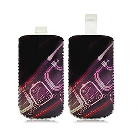 Housse Coque Etui Pochette pour Sony Xperia M / Z1 Compact / Xperia L avec motif HF07