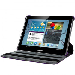 Etui Pour Samsung Galaxy Tab 2 10.1 P5100 Avec Rotation 360° Couleur Violet