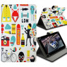 Etui Universel S Support Motif ZA04 pour Tablette Danew Dslide 710