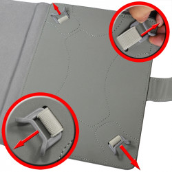 Housse Etui Universel M Support Marron pour Tablette Acer Iconia Tab 8