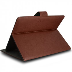 Housse Etui Universel M Support Marron pour Tablette Lenovo IdeaTab A8-50