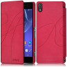 Housse Etui à rabat latéral et porte-carte pour Sony Xperia Z2 Couleur Rose Fushia + Film