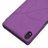 Housse Etui à rabat latéral et porte-carte pour Sony Xperia Z2 Couleur Violet + Film de Protection