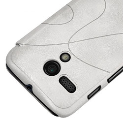 Coque Housse Etui à rabat latéral et porte-carte pour Motorola Moto G + Film de Protection