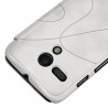 Etui à rabat latéral et porte-carte blanc pour Motorola Moto G + Film de Protection