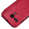 Etui à rabat latéral et porte-carte rose fushia pour Motorola Moto G + Film de Protection