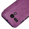 Etui à rabat latéral et porte-carte Violet pour Motorola Moto G + Film de Protection