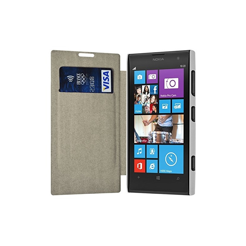 Etui Porte Carte pour Nokia Lumia 1020 + Film de Protection