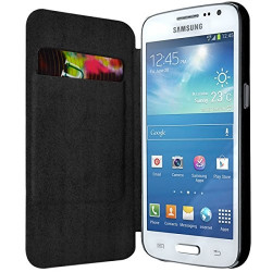 Etui à rabat latéral et porte-carte Noir pour Samsung Galaxy Express 2 + Film de Protection