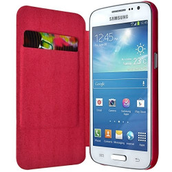 Etui à rabat latéral et porte-carte pour Rose Fushia Samsung Galaxy Express 2 + Film de Protection