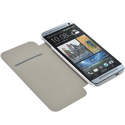 Etui à rabat latéral et porte-carte pour HTC One M7 + Film de Protection