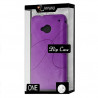 Etui à rabat latéral et porte-carte couleur Violet pour HTC One M7 + Film de Protection