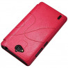 Coque Housse Etui à rabat latéral et porte-carte couleur Rose Fushia pour Huawei Ascend G740 + Film de Protection