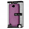 Coque Housse Etui à rabat latéral et porte-carte couleur Violet pour Huawei Ascend G740 + Film de Protection