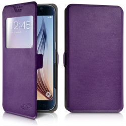Etui S-View Universel S Couleur Violet pour smartphone Archos 45b Neon