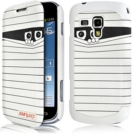 Etui à rabat latéral et porte-carte pour Samsung Galaxy Trend Plus avec motif SC04 + Film de Protection