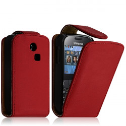 Housse coque étui pour Samsung Chat 335 S3350 couleur Rouge