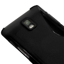 Housse Etui Coque S-Line couleur Noir pour Huawei Ascend P1 S + Film de Protection
