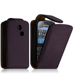 Housse coque étui pour Samsung Chat 335 S3350 couleur Violet Foncé