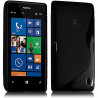 Housse Etui Coque S-Line couleur Noir pour Nokia Lumia 520 + Film de Protection