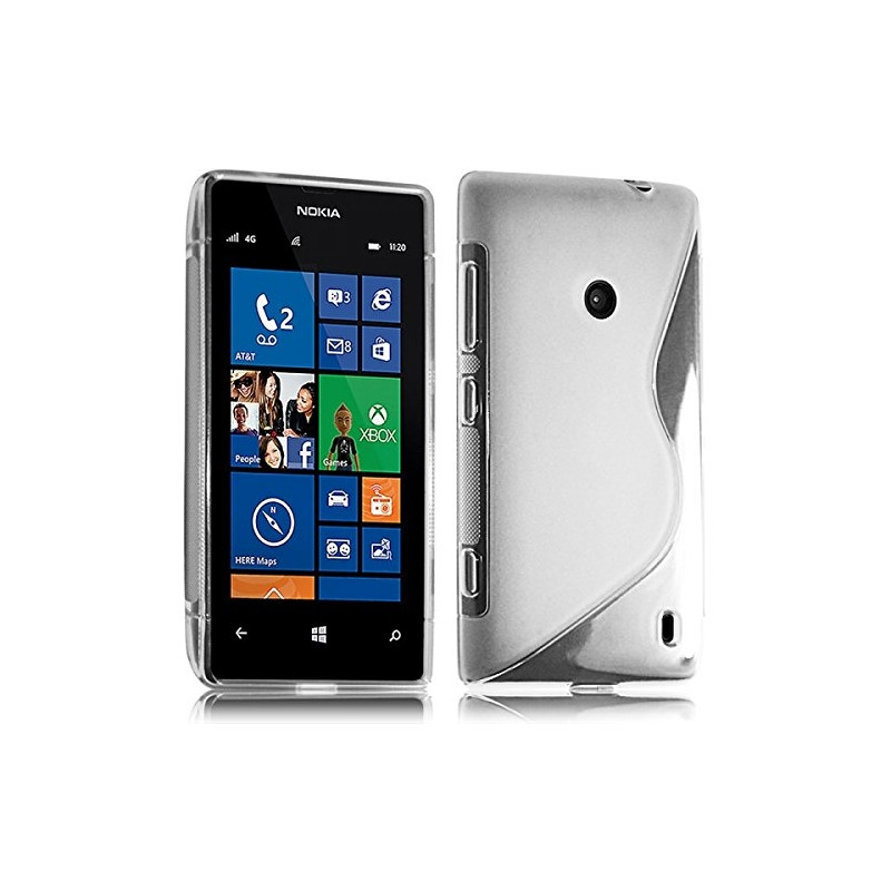 Housse Etui Coque S-Line style Translucide pour Nokia Lumia 520 + Film de Protection