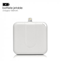 Batterie Chargeur Jetable 1000mAh Blanc pour Apple iPhone 5C,  Iphone SE