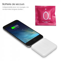 Batterie Chargeur Jetable 1000mAh Blanc pour Apple iPhone 6,  Iphone 6 Plus