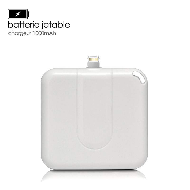 Batterie Chargeur Jetable 1000mAh Blanc pour Apple iPhone 7, iPhone 7 Plus