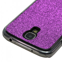 Housse Etui Coque Rigide pour Samsung Galaxy S4  Style Paillette Couleur Violet