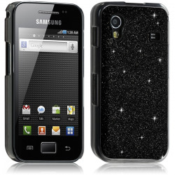Housse Etui Coque Rigide pour Samsung Galaxy Ace Style Paillette Couleur Noir