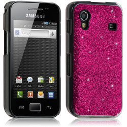 Housse Etui Coque Rigide pour Samsung Galaxy Ace Style Paillette Couleur Rose Fushia