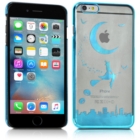 Coque Rigide Translucide à Motif Couleur Turquoise pour Apple iPhone 6 Plus