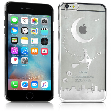 Coque Rigide Translucide Motif Couleur Gris Chromé pour Apple iPhone 6 Plus