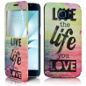 Coque Etui S-View Fonction Support motif SG22 pour Samsung Galaxy S6 