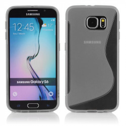 Coque Semi rigide S-Line couleur noir pour Samsung Galaxy S6