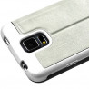 Etui S-View à Rabat Latéral Couleur Blanc Cassé pour Samsung Galaxy S5 + Film