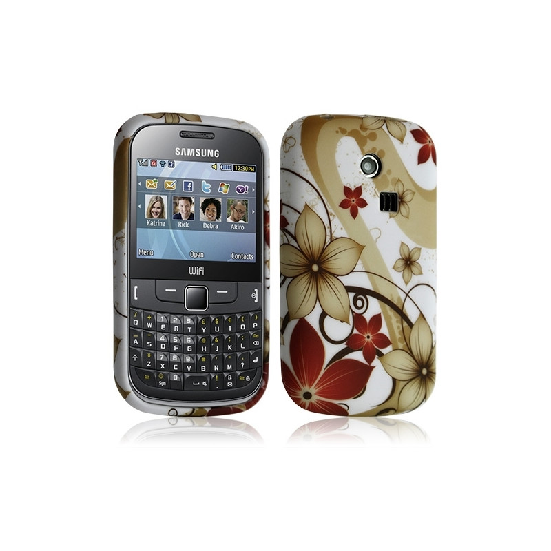 Housse coque etui gel pour Samsung Chat 335 S3350 avec motif HF29
