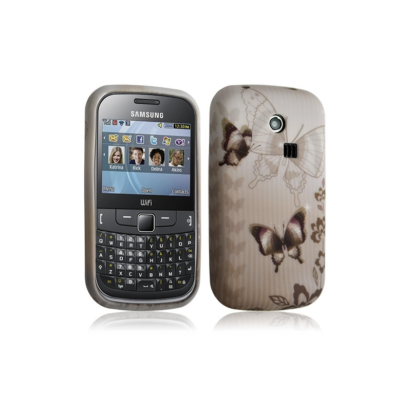 Housse coque etui gel pour Samsung Chat 335 S3350 avec motif HF31