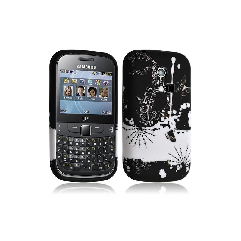 Housse coque etui gel pour Samsung Chat 335 S3350 avec motif HF32